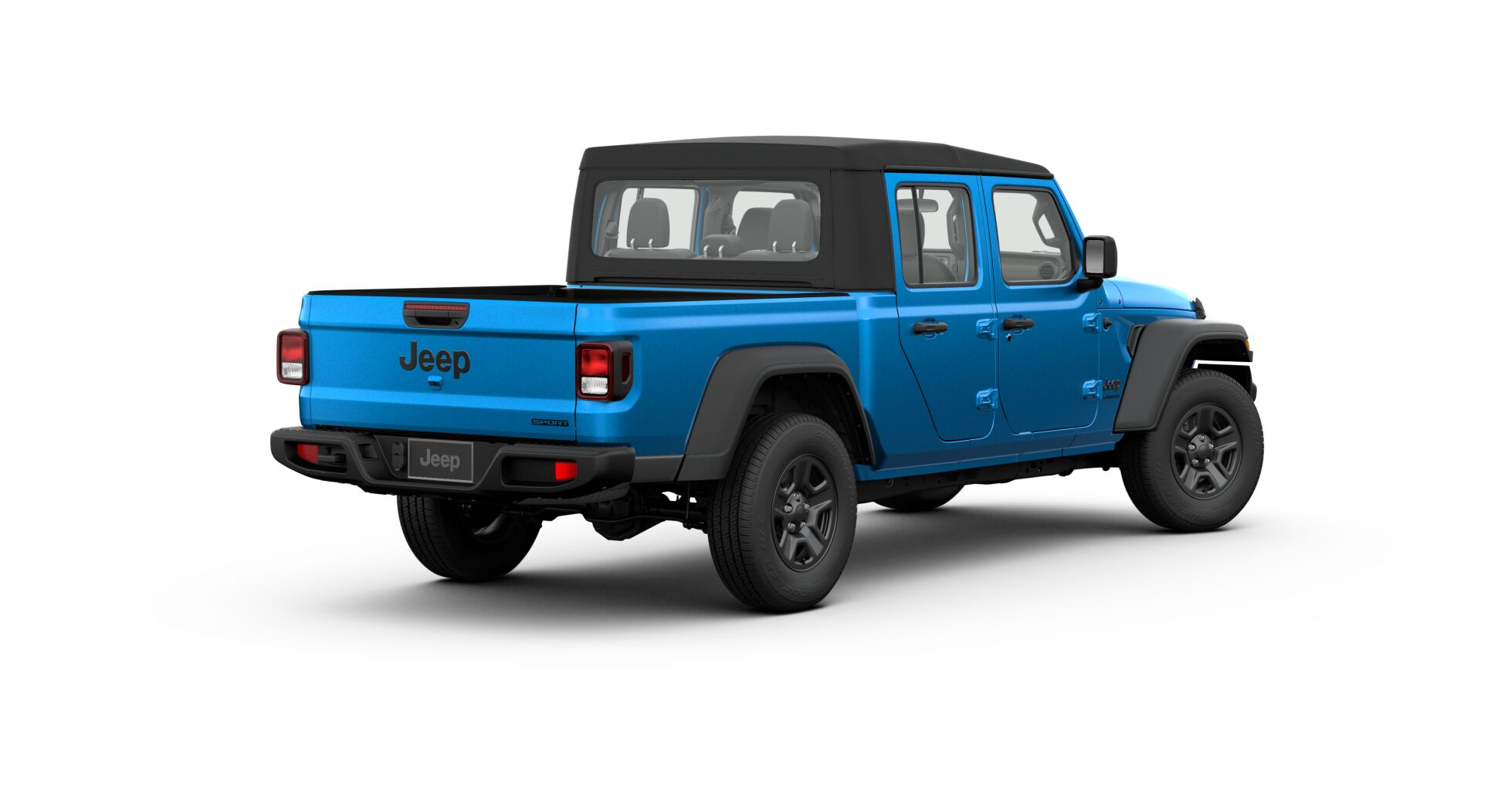 2020 Jeep Gladiator Sport Back Angle Exterior Blue Picture